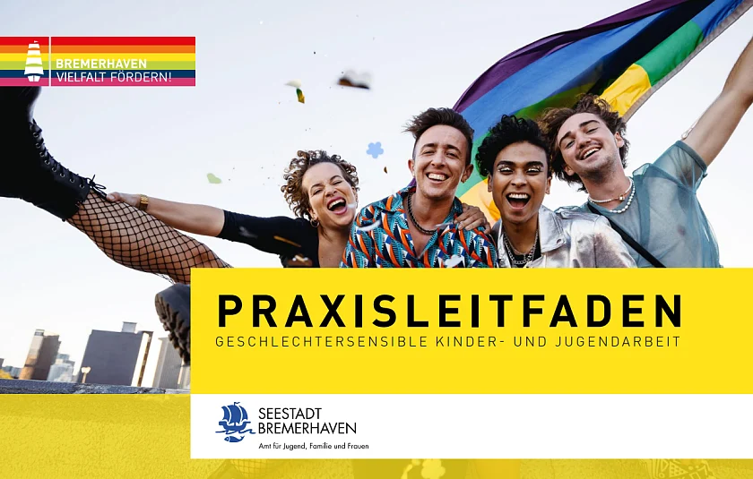 Titelbild Broschüre Praxisleitfaden Gendersensible Jugendarbeit 