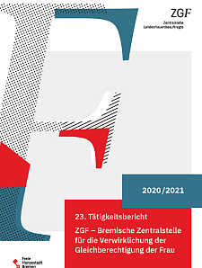Titel des 23. Tätigkeitsberichts der ZGF für die Jahre 2020 / 2021.