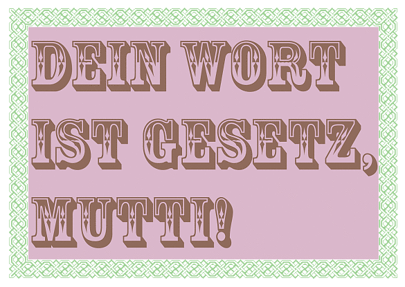 Motiv einer ZGF-Postkartenaktion zu Gleichberechtigung