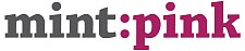 Logo mint:pink
