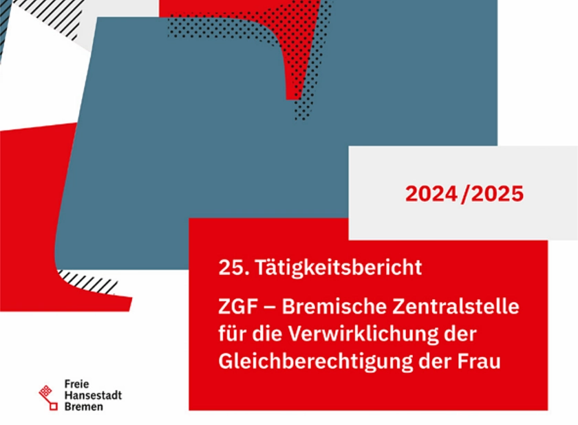 Titelbild des ZGF-Tätigkeitsbericht 2024/25