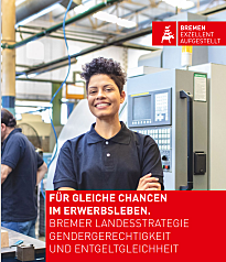 Titelbild der Bremer Landesstrategie Gendergerechtigkeit und Entgeltgleichheit