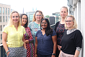 Foto der FGB-Sprecherinnen Hilda Husser, Tatjana Galambos, Regina Wenski, Lara Heckrott, Claudia Zierul, Sarah Gollnast