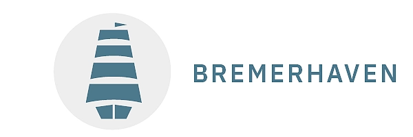 Grafik eines Segelschiffes und die Aufschrift Bremerhaven